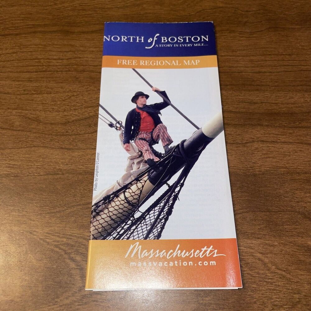 Travel Brochure North Of Boston Essex County Massachusetts Regional Map